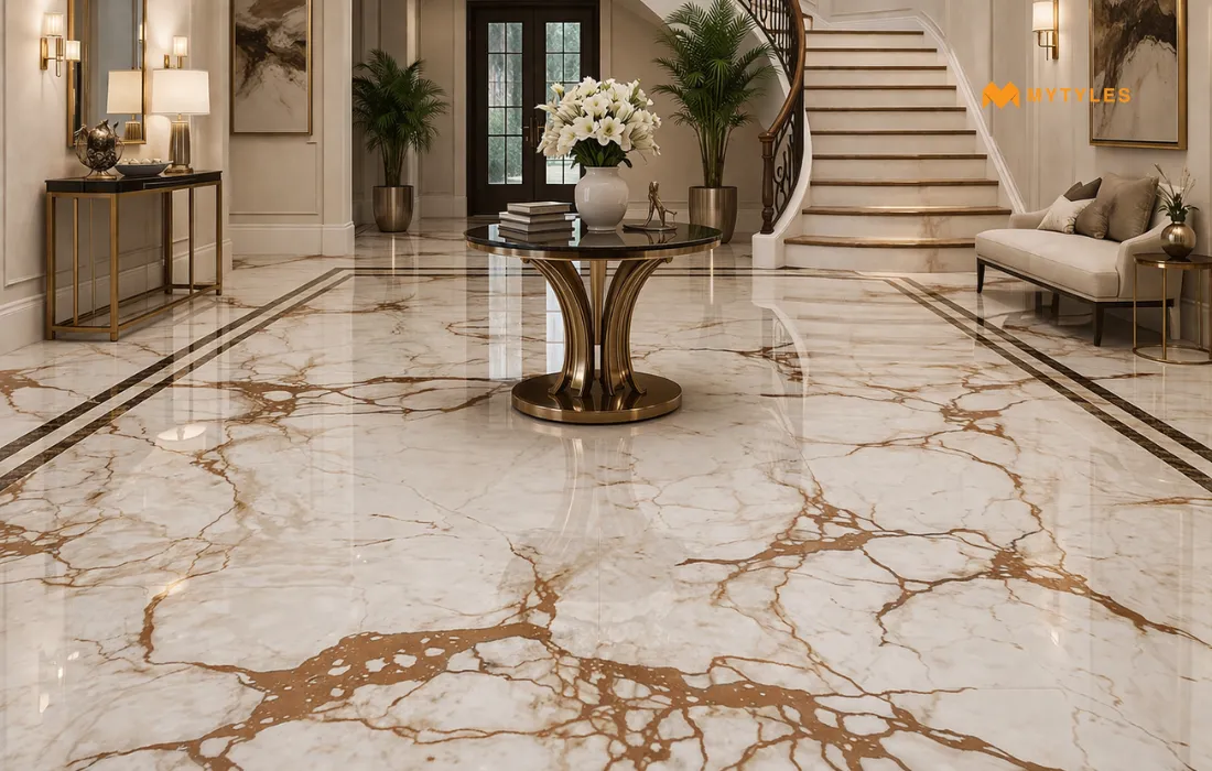 Granite Tile in Hallway